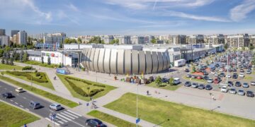 Widok na Centrum handlowe Nowe Czyżyny, Kraków