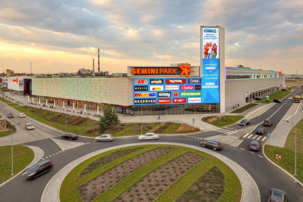 Gemini Park Tychy SFD, widok galerii z góry